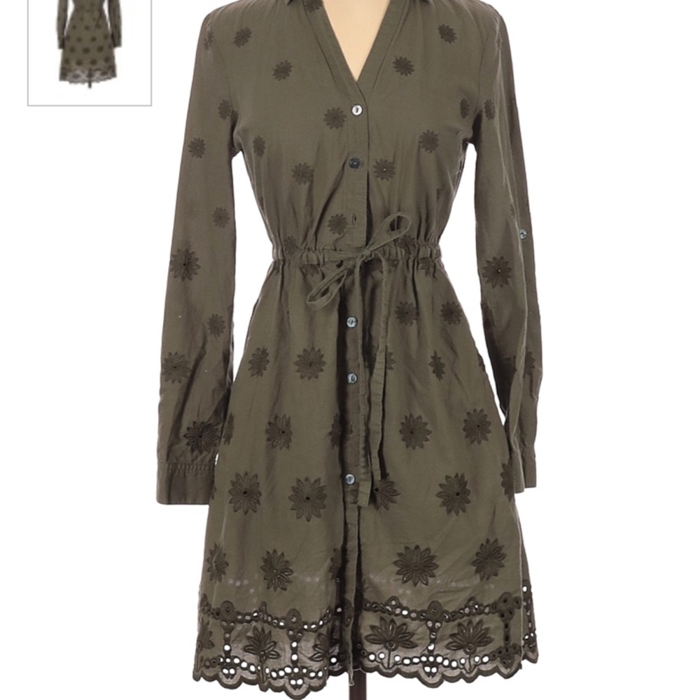 Maison Jules Green Patterned Dress